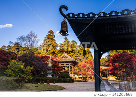 秋の色濃く、木々は緑から紅葉へ、寒さに向かう前に鮮やかな色に染まる 秋の色濃く、木々は緑から紅葉へ、寒さに向かう前に鮮やかな色に染まる 141203669