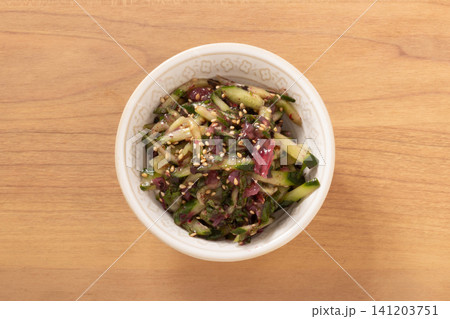 梅くらげ きゅうり ワカメ 和え物 梅くらげ きゅうり ワカメ 和え物 141203751