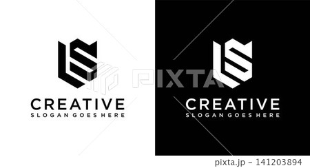 LS or SL initial letter logo design vector template LS or SL initial letter logo design vector template 141203894