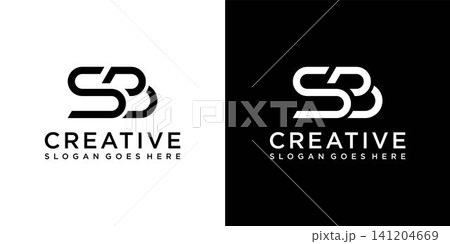 SB or BS initial letter logo design vector template SB or BS initial letter logo design vector template 141204669