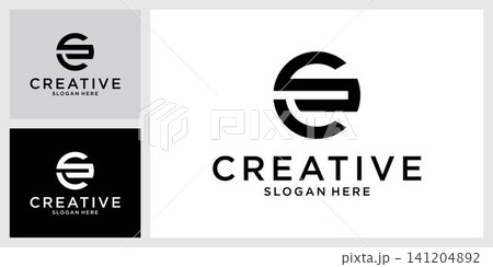 SC or CS initial letter logo design monogram SC or CS initial letter logo design monogram 141204892