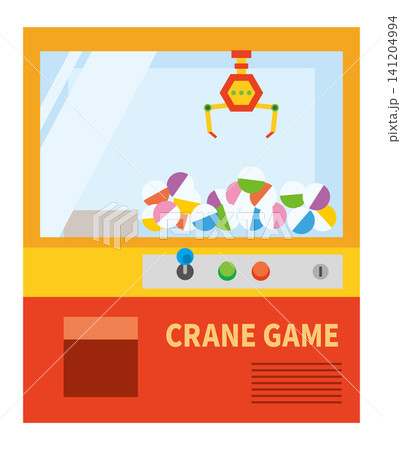 ゲームセンターのクレーンゲームのイメージイラスト ゲームセンターのクレーンゲームのイメージイラスト 141204994