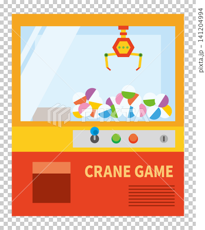 ゲームセンターのクレーンゲームのイメージイラスト ゲームセンターのクレーンゲームのイメージイラスト 141204994
