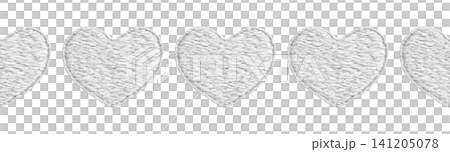[Heart seamless pattern] Hand embroidery illustration material 141205078