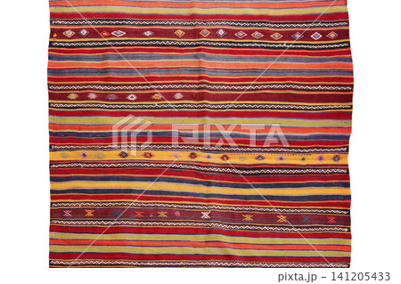 wool woven old antique Turkish rug wool woven old antique Turkish rug 141205433