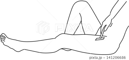 脱毛のイラスト 脱毛のイラスト 141206686