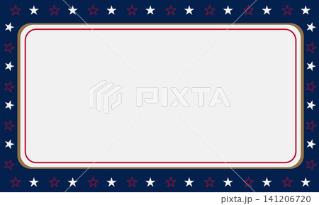 blue and red frame with a usa flag pattern blue and red frame with a usa flag pattern 141206720