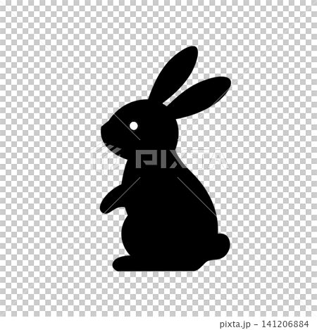 Pictogram of a sitting rabbit Pictogram of a sitting rabbit 141206884