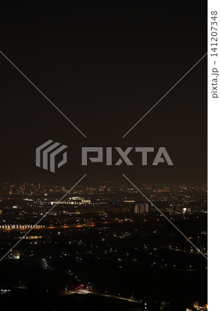 山から望む夜景 山から望む夜景 141207348