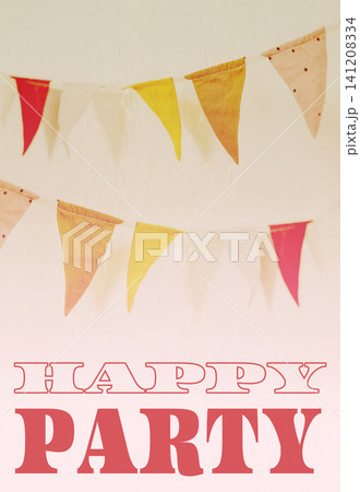Happy birthday celebration with colorful decorations in a simple setting Happy birthday celebration with colorful decorations in a simple setting 141208334