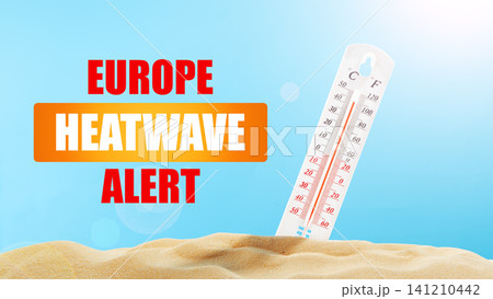 Europe faces extreme temperatures with heatwave alert affecting many regions this summer 141210442
