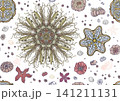 Colorful seamless marine pattern with corals 141211131