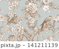 chinoiserie pattern with birds 141211139