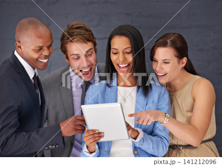 Business people, group and finance with tablet, economy or conversation with funny or joke. Corporate, diversity or professional with manager, trading or employees with tech, internet or accountant Business people, group and finance with tablet, economy or conversation with funny or joke. Corporate, diversity or professional with manager, trading or employees with tech, internet or accountant 141212096
