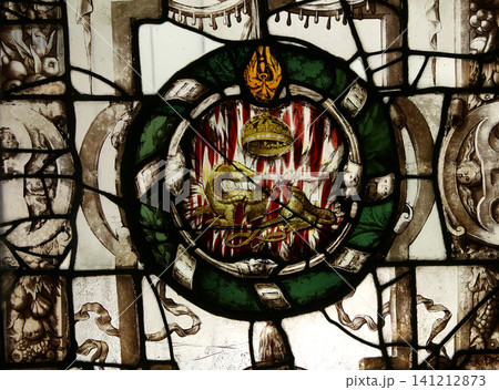 Stained glass in Ecouen castle, Ecouen, France 141212873