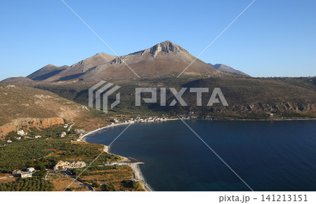 coastline near Limeni village, Peloponnese, Greece coastline near Limeni village, Peloponnese, Greece 141213151