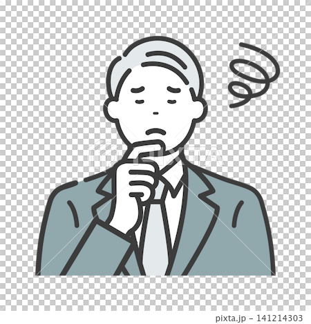 Worried middle-aged businessman Worried middle-aged businessman 141214303