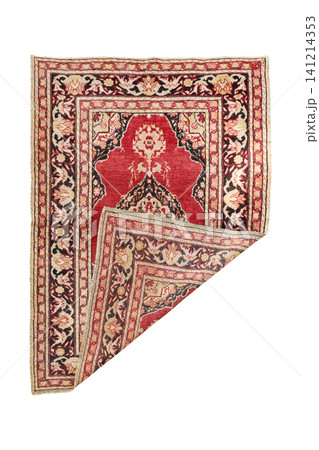 Hand woven antique Turkish carpet Hand woven antique Turkish carpet 141214353