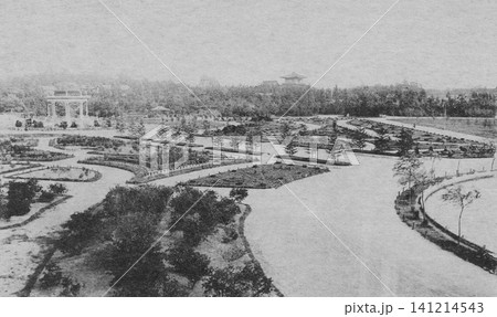 古写真　1925-1930年　名古屋　鶴舞公園のパノラマ 141214543