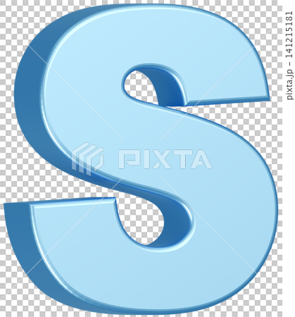 3D Material_Alphabet_S_Light Blue 3D Material_Alphabet_S_Light Blue 141215181