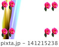 ピンクの花束を黄色の背景にピンク色 ピンクの花束を黄色の背景にピンク色 141215238