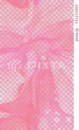 ピンク系パステルカラーが優しくにじむ水彩風の抽象テクスチャ背景イラスト 141215804
