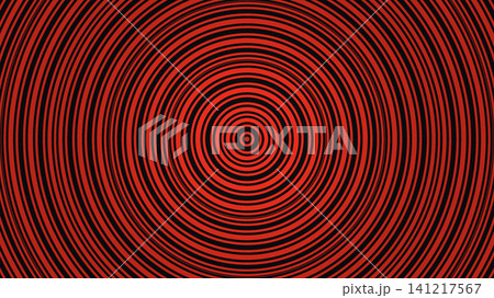 Red concentric circles on a dark background Red concentric circles on a dark background 141217567