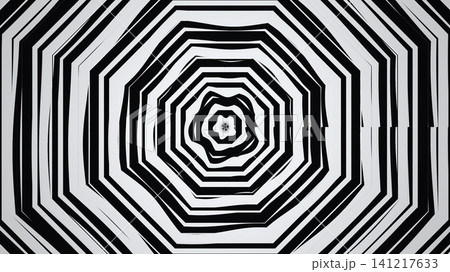 Black and white spiral pattern on a flat surface Black and white spiral pattern on a flat surface 141217633