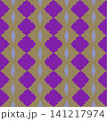 Purple and Gold-Brown Geometric Seamless Pattern Vector Background 141217974