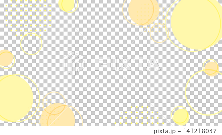 A cute and sophisticated Memphis background with muted pastel yellow circles and dots, landscape orientation 16:9. A cute and sophisticated Memphis background with muted pastel yellow circles and dots, landscape orientation 16:9. 141218037