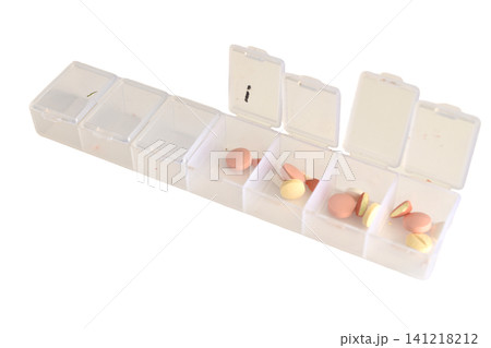 Clear plastic 7-day pill organizer Clear plastic 7-day pill organizer 141218212