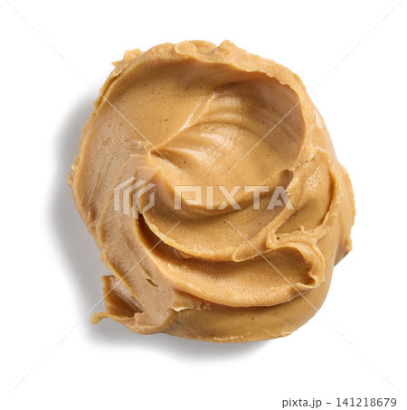 peanut butter on white background peanut butter on white background 141218679