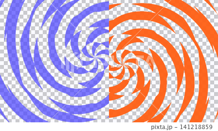 Swirling blue and orange abstract design Swirling blue and orange abstract design 141218859