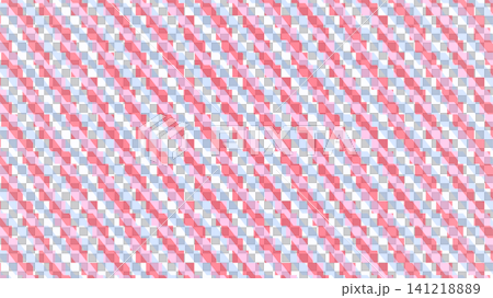 Geometric pattern with red and blue shapes Geometric pattern with red and blue shapes 141218889