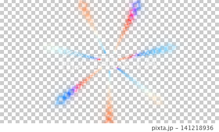 Colorful abstract shapes in star pattern design 141218936
