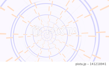 Lines and shapes in a dark circle 141218941