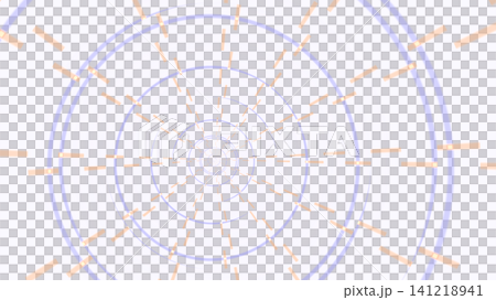 Lines and shapes in a dark circle 141218941