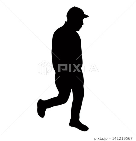 a man body silhouette vector a man body silhouette vector 141219567
