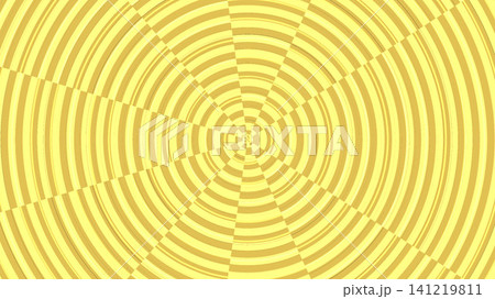 Yellow spiral pattern with radiating lines 141219811