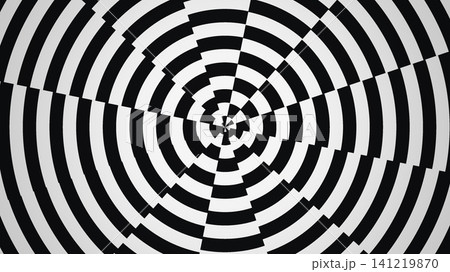 Spiraling black and white geometric pattern Spiraling black and white geometric pattern 141219870