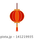 Traditional Red Chinese Lantern Vector Illustration 141219935