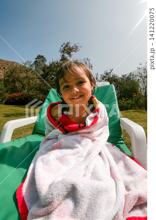 UGC Close Up of Toddler Wrapped in Towel UGC Close Up of Toddler Wrapped in Towel 141220075