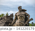 Close up view of the Stand to the Death sculpture on Mamayev Kurgan in Volgograd, Russia. The monument represents the resilience and bravery of Soviet soldiers during 141220179