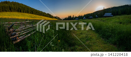 Peaceful nature trail, hiking and summer wilderness background. Poland, Zakopane Peaceful nature trail, hiking and summer wilderness background. Poland, Zakopane 141220418