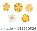 花型クッキーのイラストセット／バタークッキー・絞り出しクッキー5種 141220526