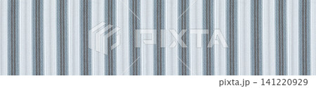 Panoramic view of seamless blue and grey vertical ticking stripe woven textile texture Panoramic view of seamless blue and grey vertical ticking stripe woven textile texture 141220929