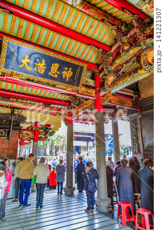 2015年の台湾の街並み 台北市 龍山寺 2015年の台湾の街並み 台北市 龍山寺 141221307