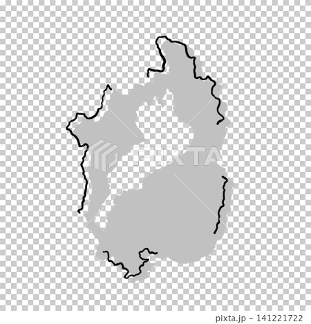 Shiga Prefecture map silhouette illustration | Gray, hand-drawn style, line art Shiga Prefecture map silhouette illustration | Gray, hand-drawn style, line art 141221722