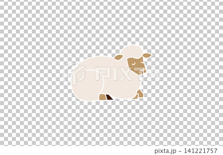 Sheep illustration material 3 Sheep illustration material 3 141221757