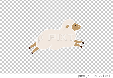 Sheep illustration material 7 Sheep illustration material 7 141221761